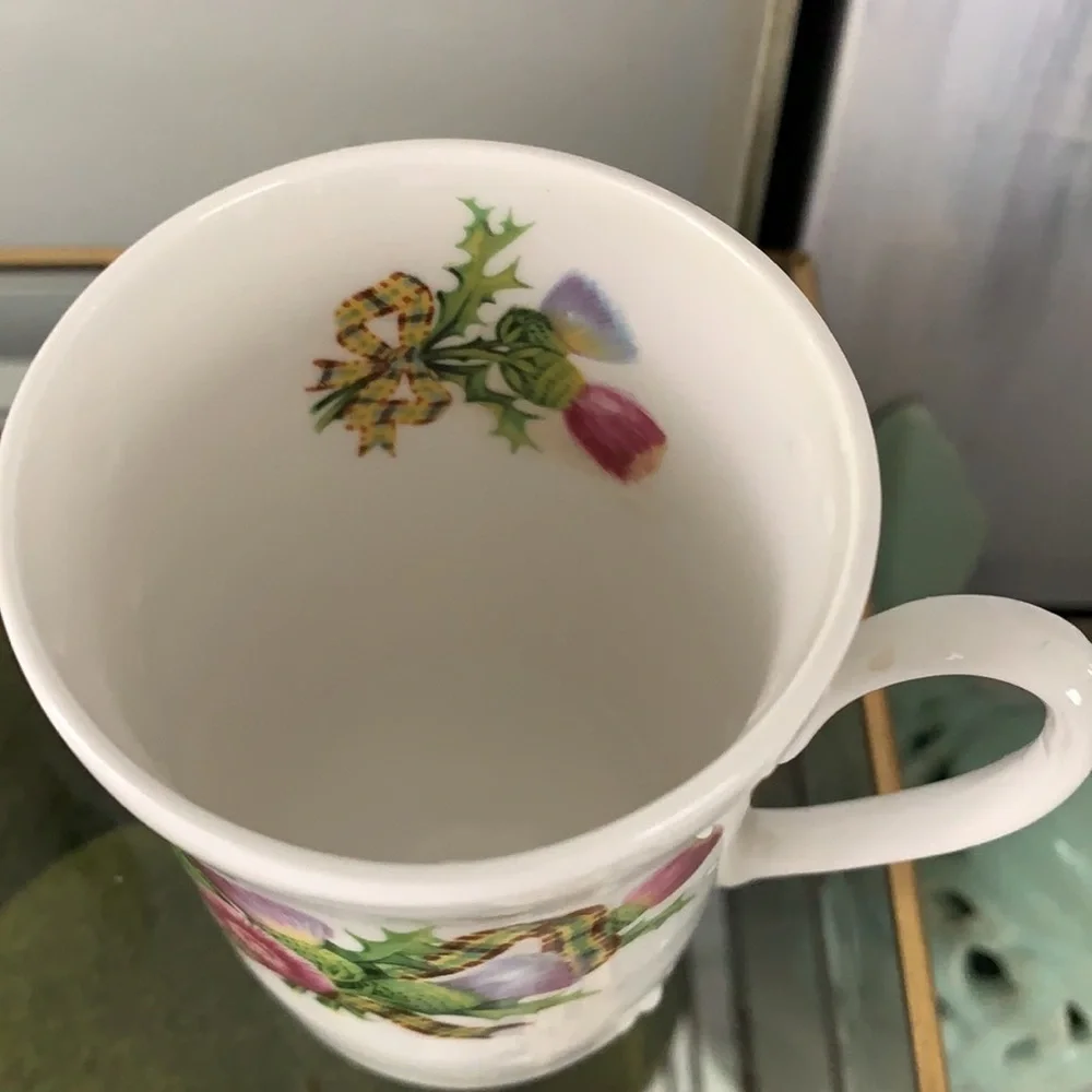 Set of 2 China‎ Tea Coffee Mug royal london bone England mugs floral Victorian